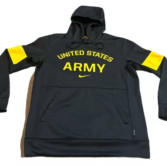 NIKE On Field Dri Fit Army Black Knights Hoodie Sweatshirt Men’s Medium - Picture 1 of 5